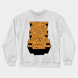 Jazz Legends in Type: The Jazz Pianists Crewneck Sweatshirt